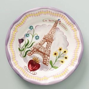 Anthropologie Nathalie Lete Paris Dinner Plate New In Box